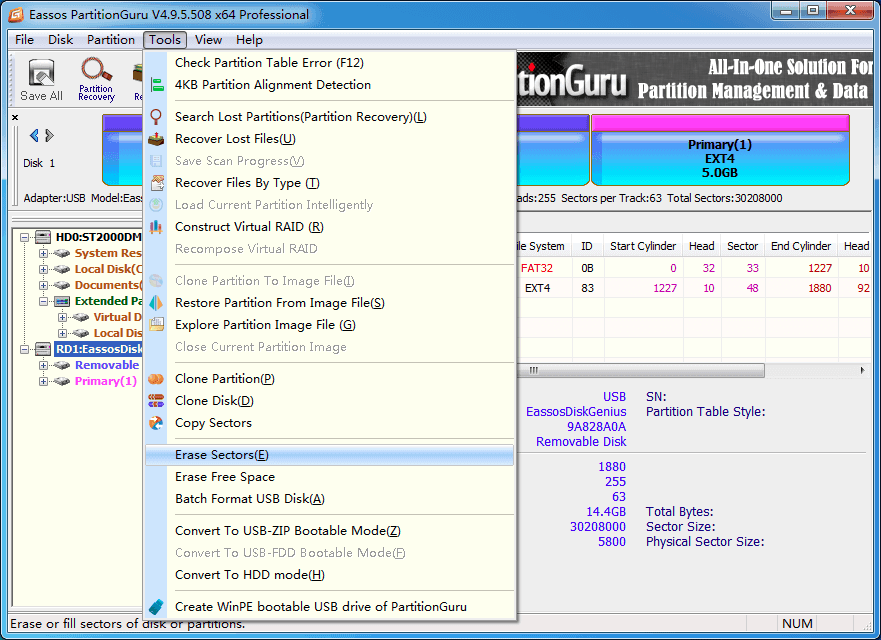 create system repair disk on sd card