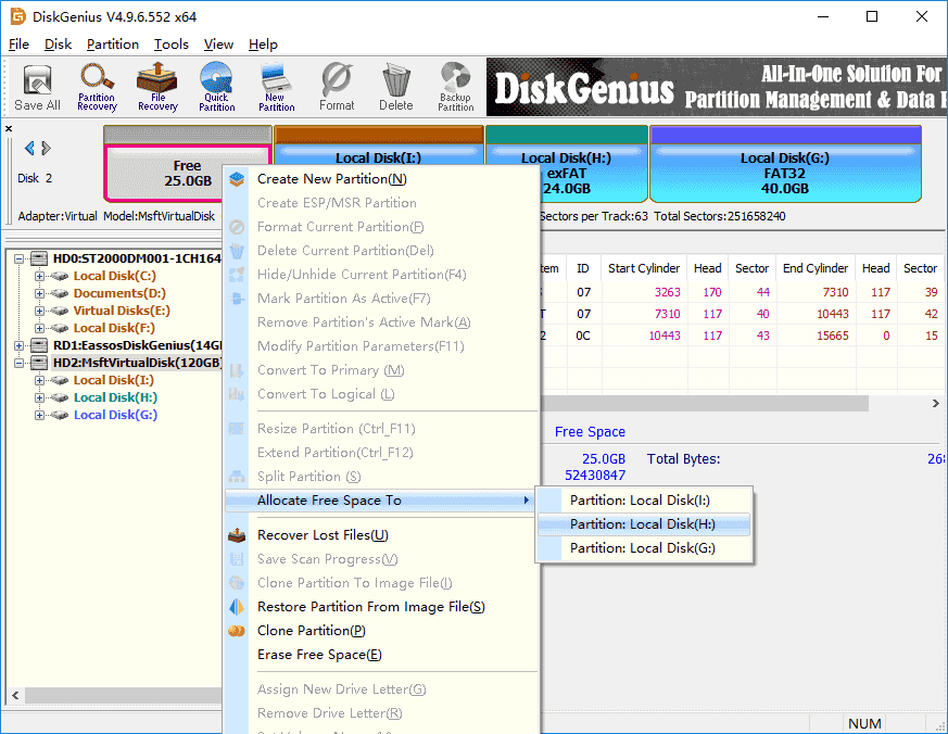 Change Partition Size