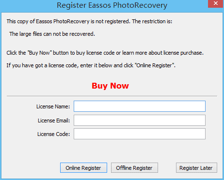 Register Eassos Photo Recovery