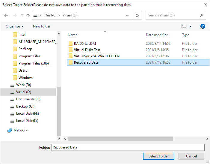 Whole Disk File Recovery