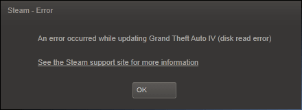 Steam Disk Read Error