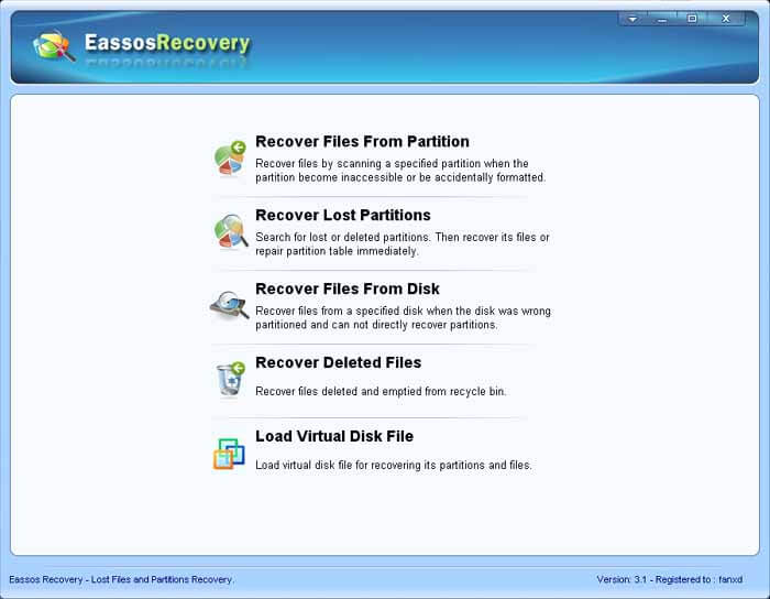 partition file recovery with CuteRecovery 