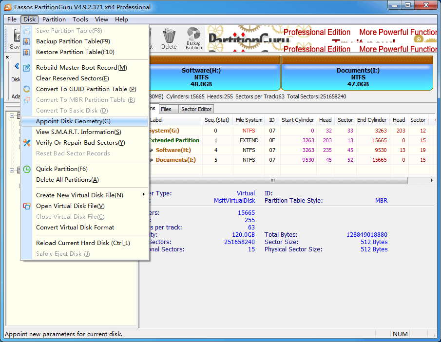 Appoint Disk Geometry