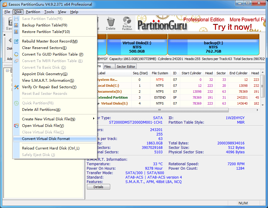 Convert Virtual Disk Format