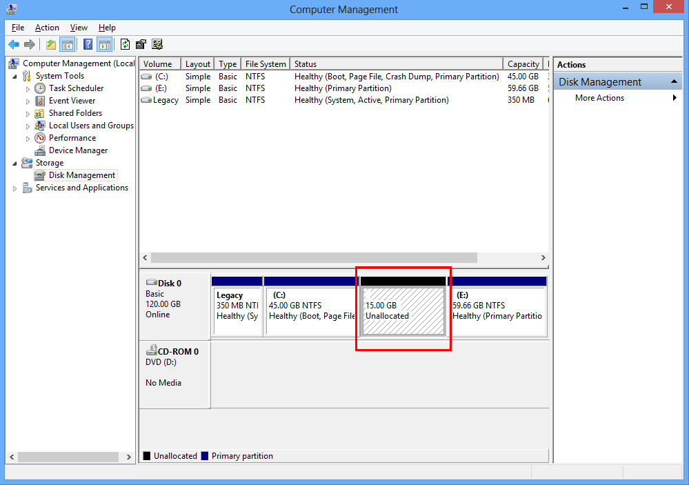 How to create a partition in Windows 10