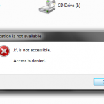 drive not accessible. access is denied