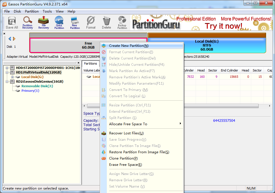 format exFAT partition