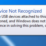 One of the USB devices attached to this computer has malfunctioned