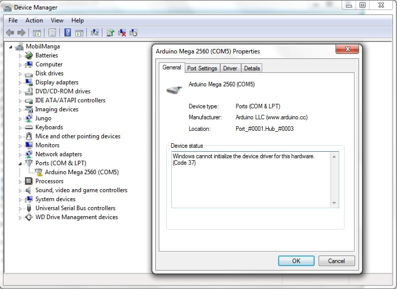 Fix Windows cannot initialize the device driver for this hardware