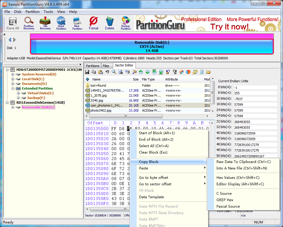 read ext4 file system windows 10