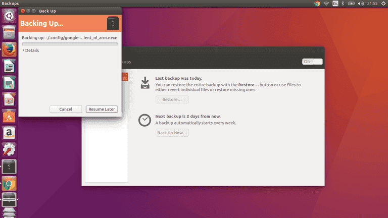 backup Ubuntu partition