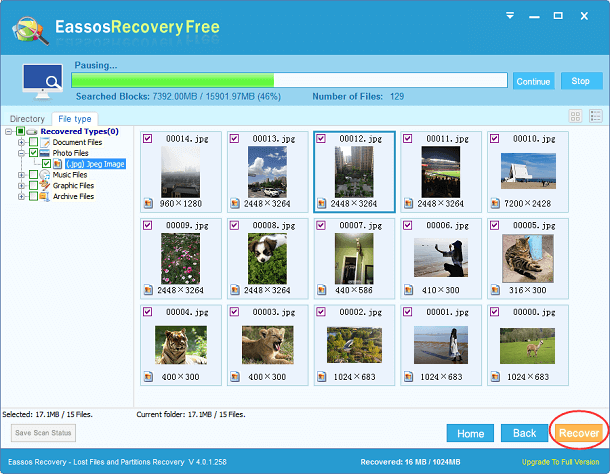 Recover Deleted Files Free in Windows 10