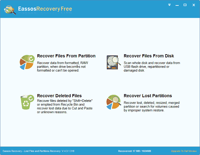 Recover Deleted/Formatted Data