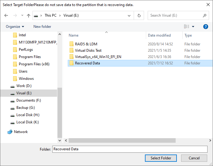 Formatted/RAW/Corrupted Partition Recovery