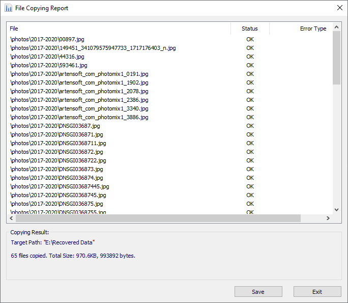 Formatted/RAW/Corrupted Partition Recovery