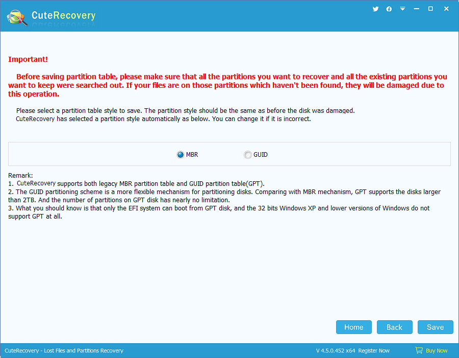 Lost Partition Recovery