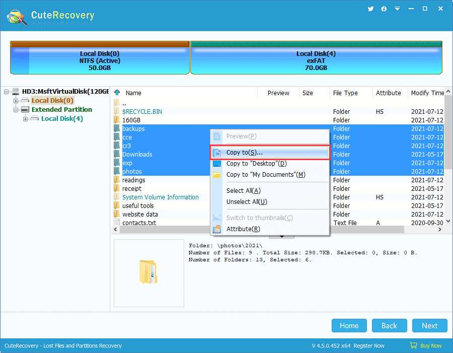 Lost Partition Recovery