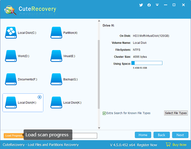 recover lost files using Eassos Recovery