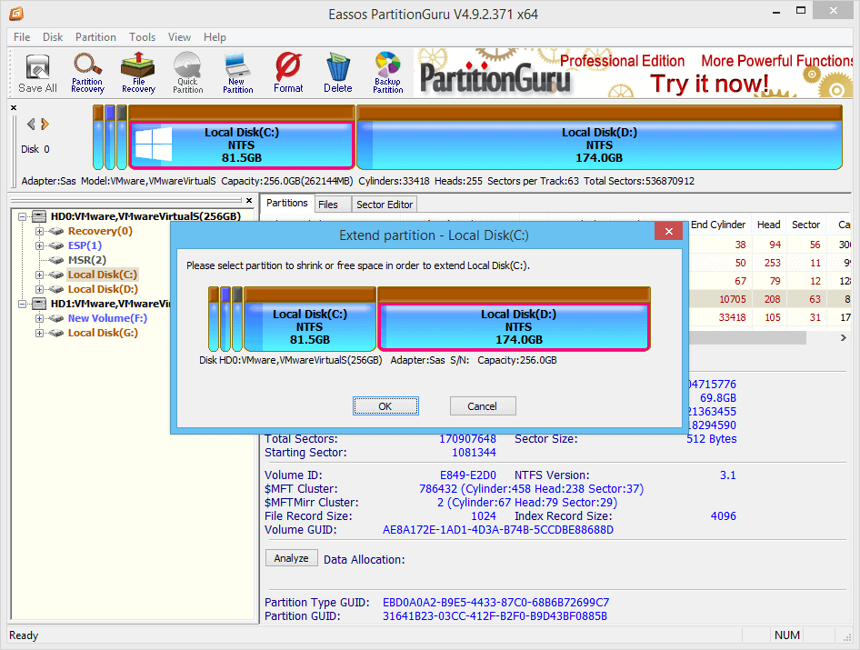 There is not enough free space on the disk