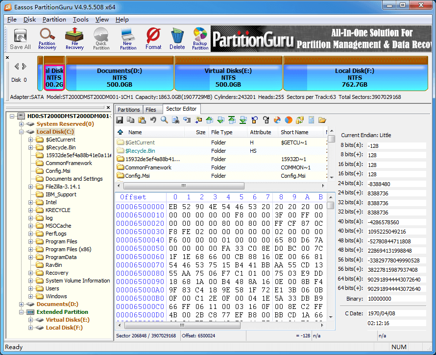 Best HDD Regenerator Alternative: DiskGenius From Eassos