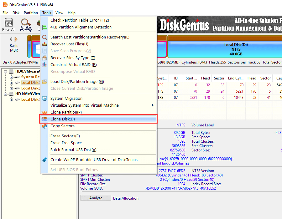 clone HDD to SSD