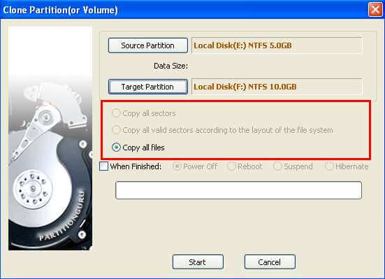 clone partition