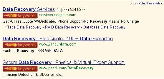 data recovery price