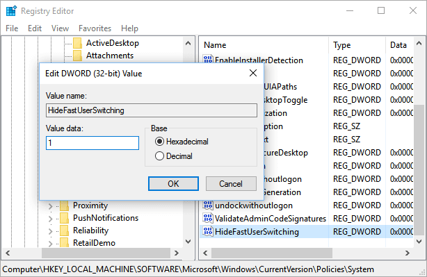 How to Disable Fast User Switching in Windows 10/8/7/Vista/XP