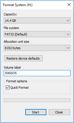 format USB flash drive