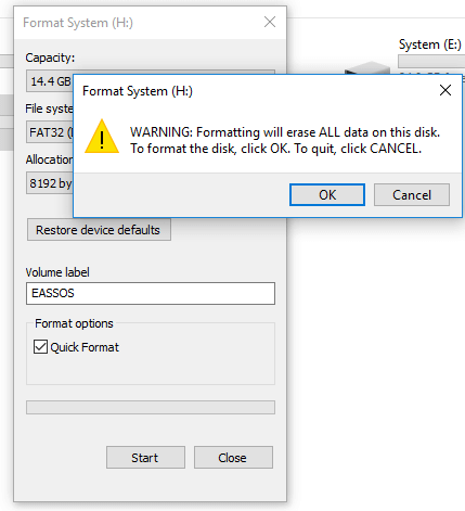 windows format flash drive