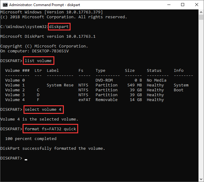 how to format usb drive FAT32