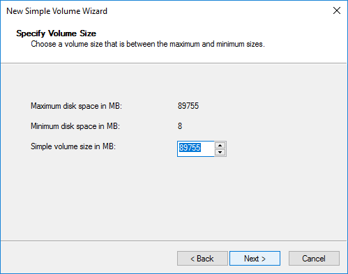 Create Partition on Hard Drive