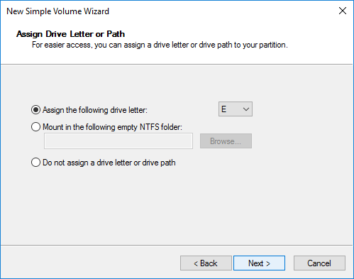 Create Partition on Hard Drive