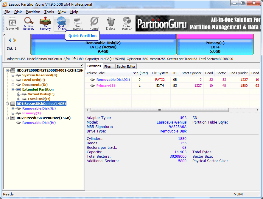 How to Partition SD Card