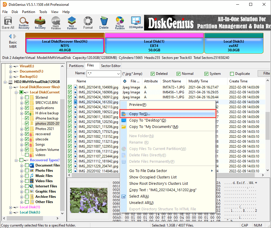 partition recovery