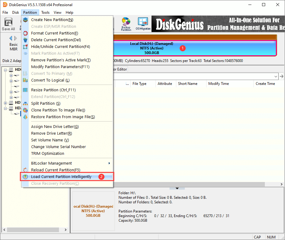 partition recovery