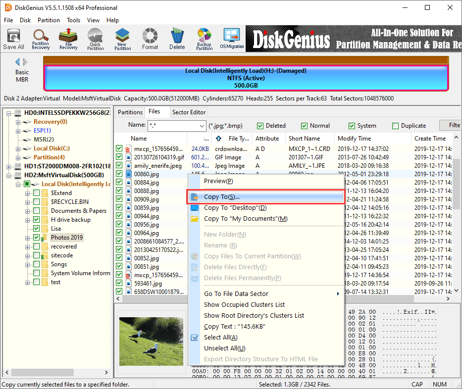 partition recovery