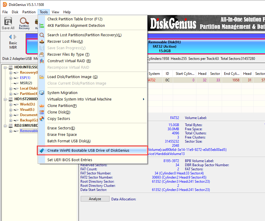 Create Bootable USB