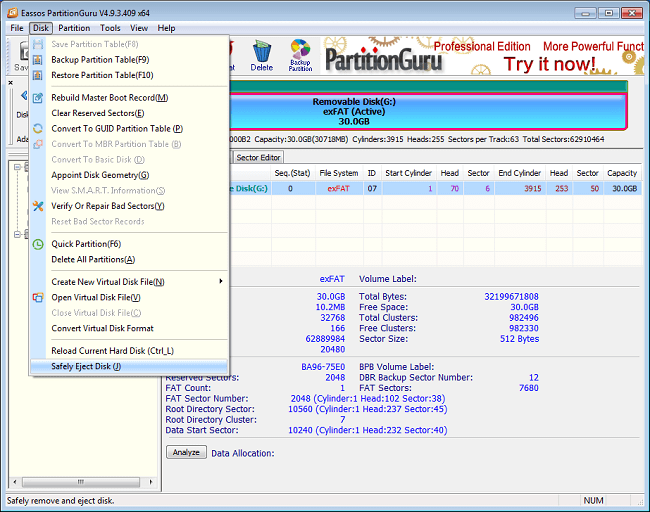 Problem ejecting USB mass storage device