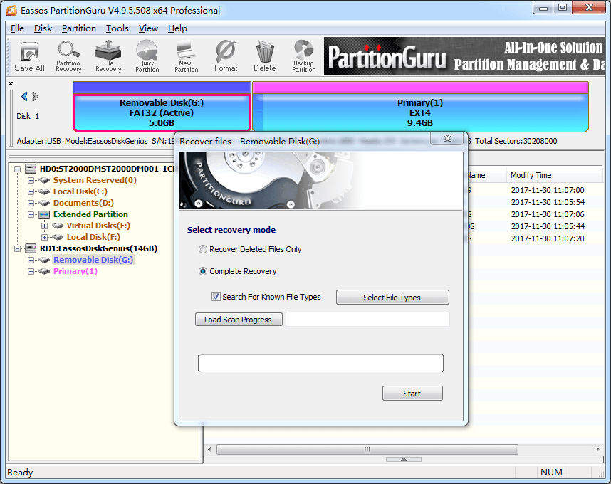 recovering orphaned files