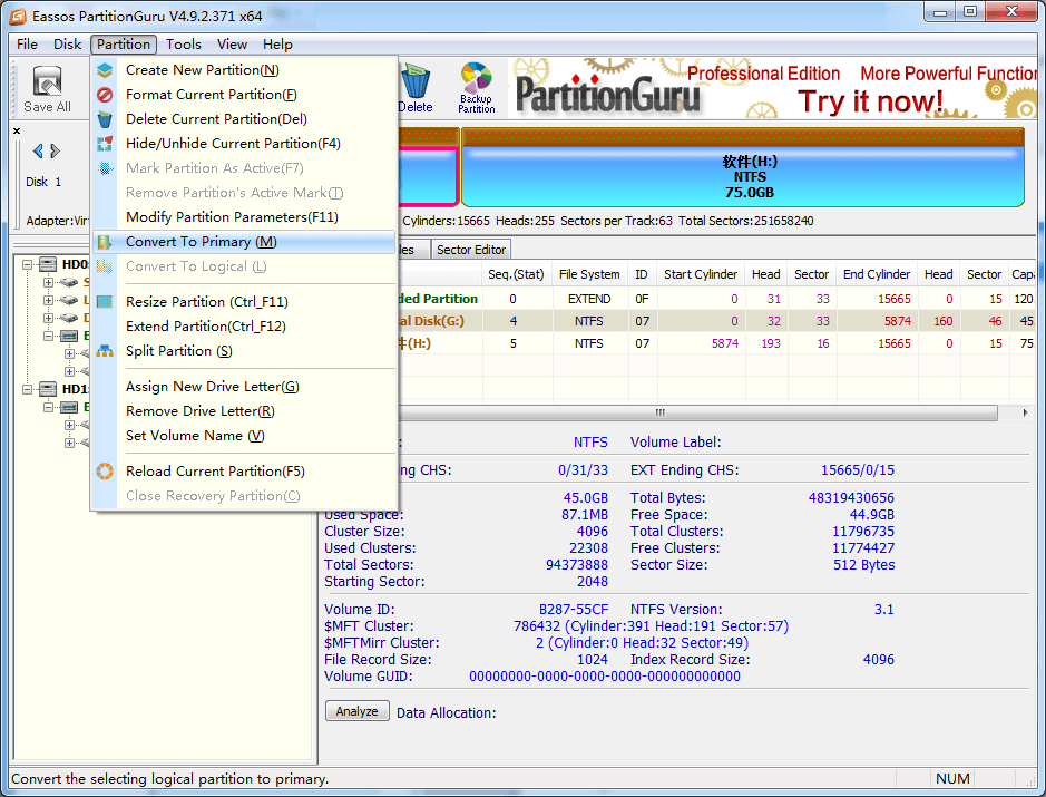 Setup was unable to create a new system partition or locate an existing partition