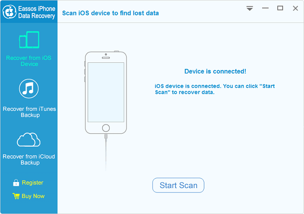 Eassos iPhone Data Recovery screenshot Eassos iPhone Data Recovery screenshot