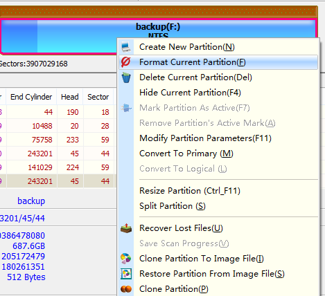 format partition